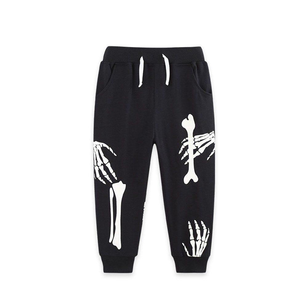 Halloween Cartoon Pattern Pants for Boys