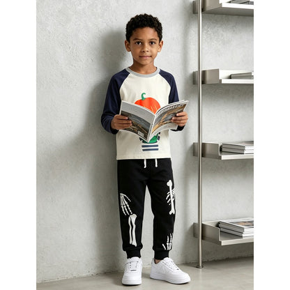 Halloween Cartoon Pattern Pants for Boys