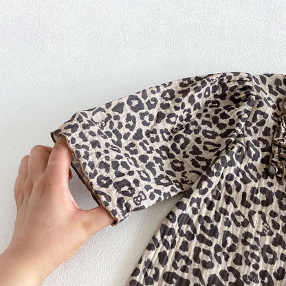 Baby Girls Leopard Long Sleeves Romper