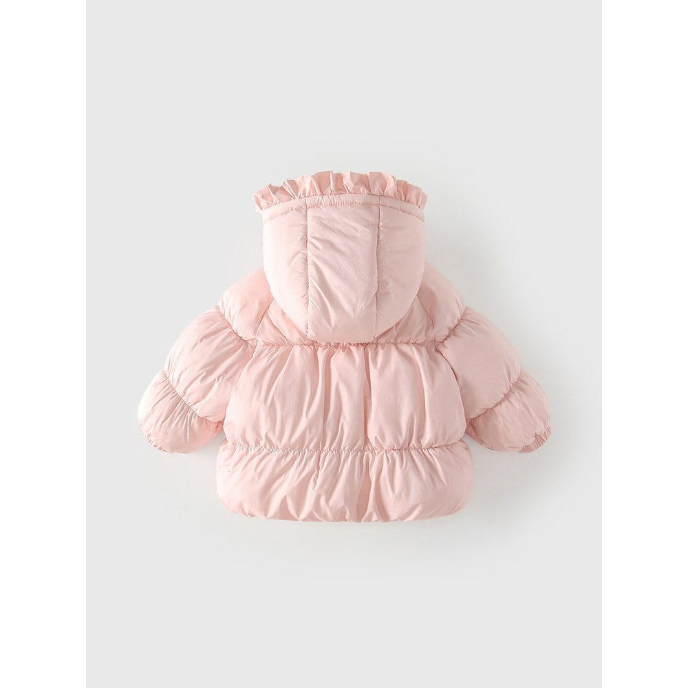 Girls' Rabbit Cartoon Pattern Cotton-Padded Coat