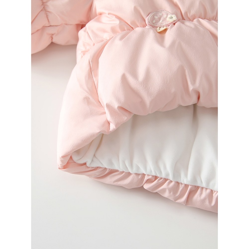 Girls' Rabbit Cartoon Pattern Cotton-Padded Coat