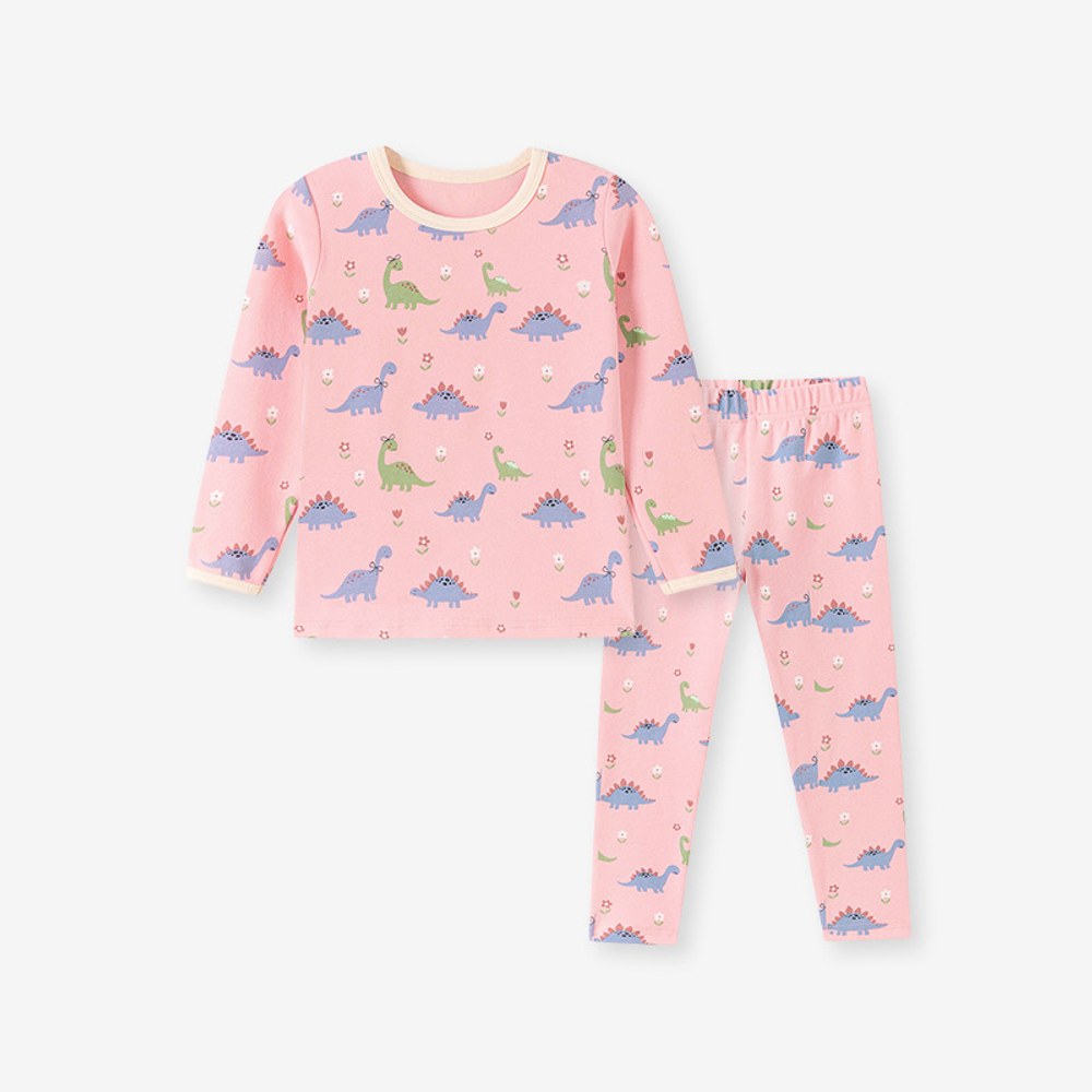 Baby Kids Girls Cartoon and Flowers Pattern Long Sleeves Top and Pants 2-piece Clothing Set