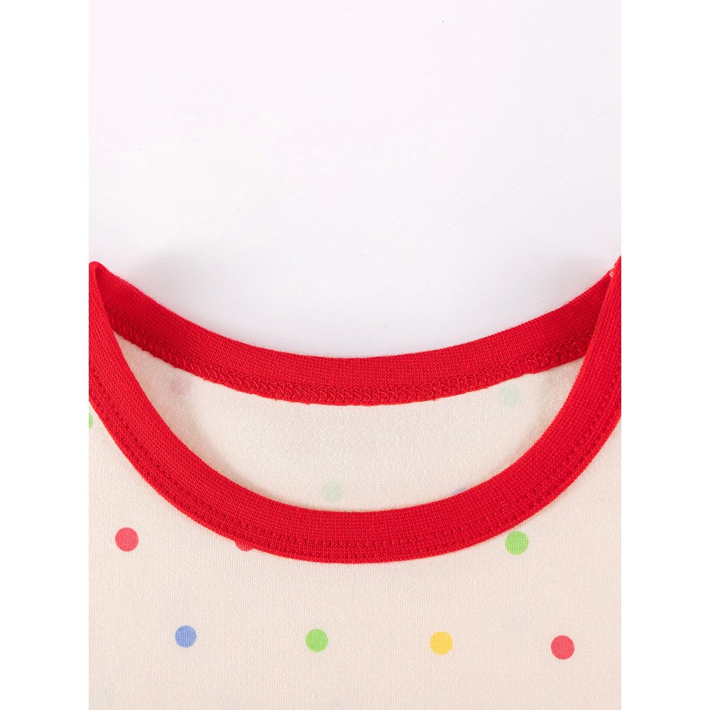 Baby Kids Girls Colorful Dots Pattern Long Sleeves Top and Pants 2-piece Clothing Set