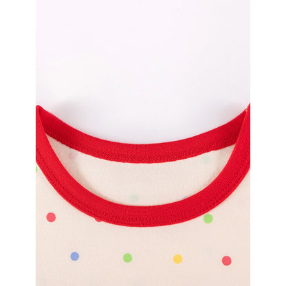 Baby Kids Girls Colorful Dots Pattern Long Sleeves Top and Pants 2-piece Clothing Set