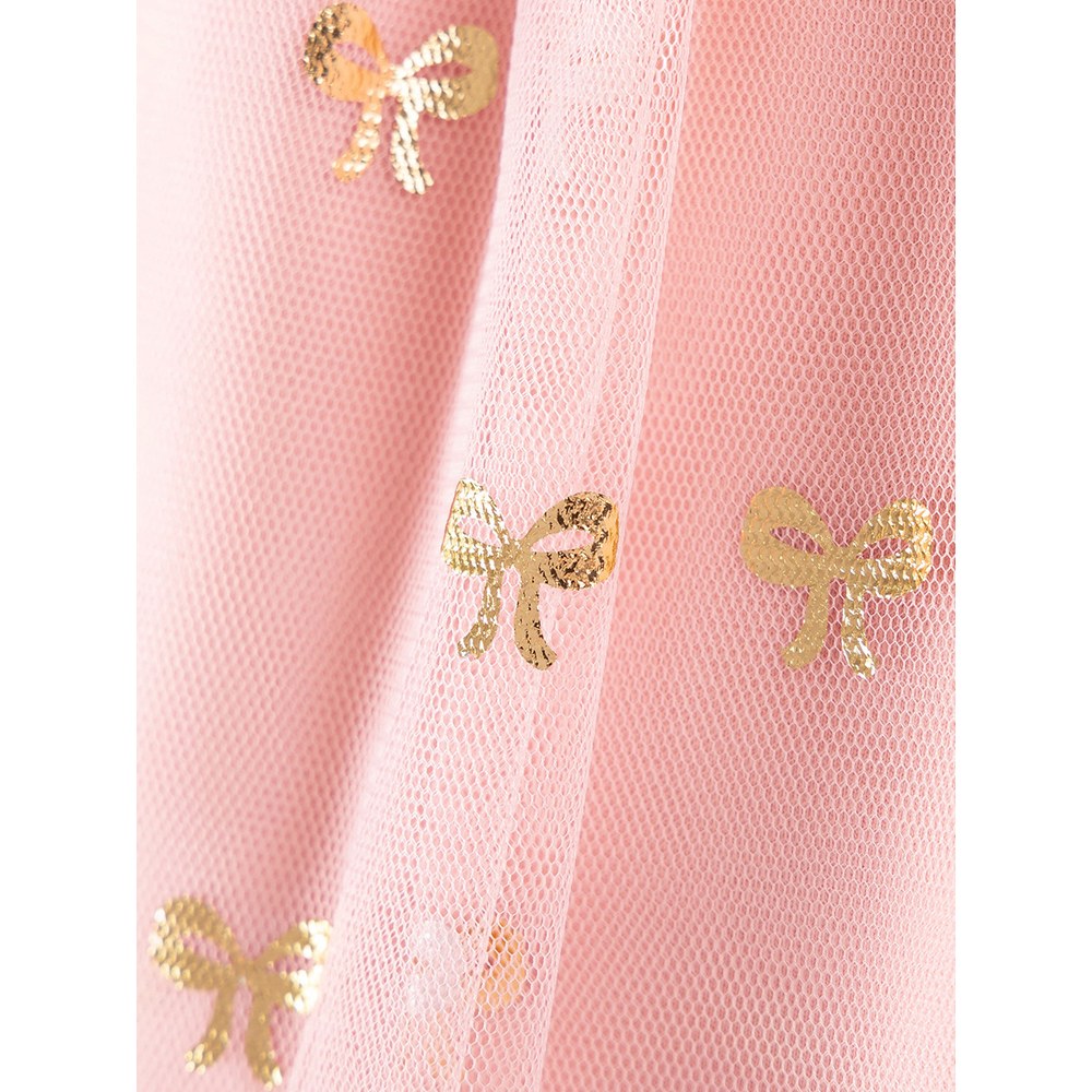 Baby Kids Girls Butterfly-bows Pattern Tulle Dress