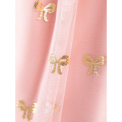 Baby Kids Girls Butterfly-bows Pattern Tulle Dress