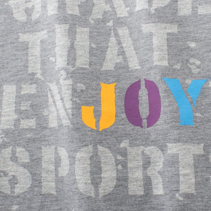 Baby Kids Boys Letters Print Long Sleeves Crew Neck Grey Top
