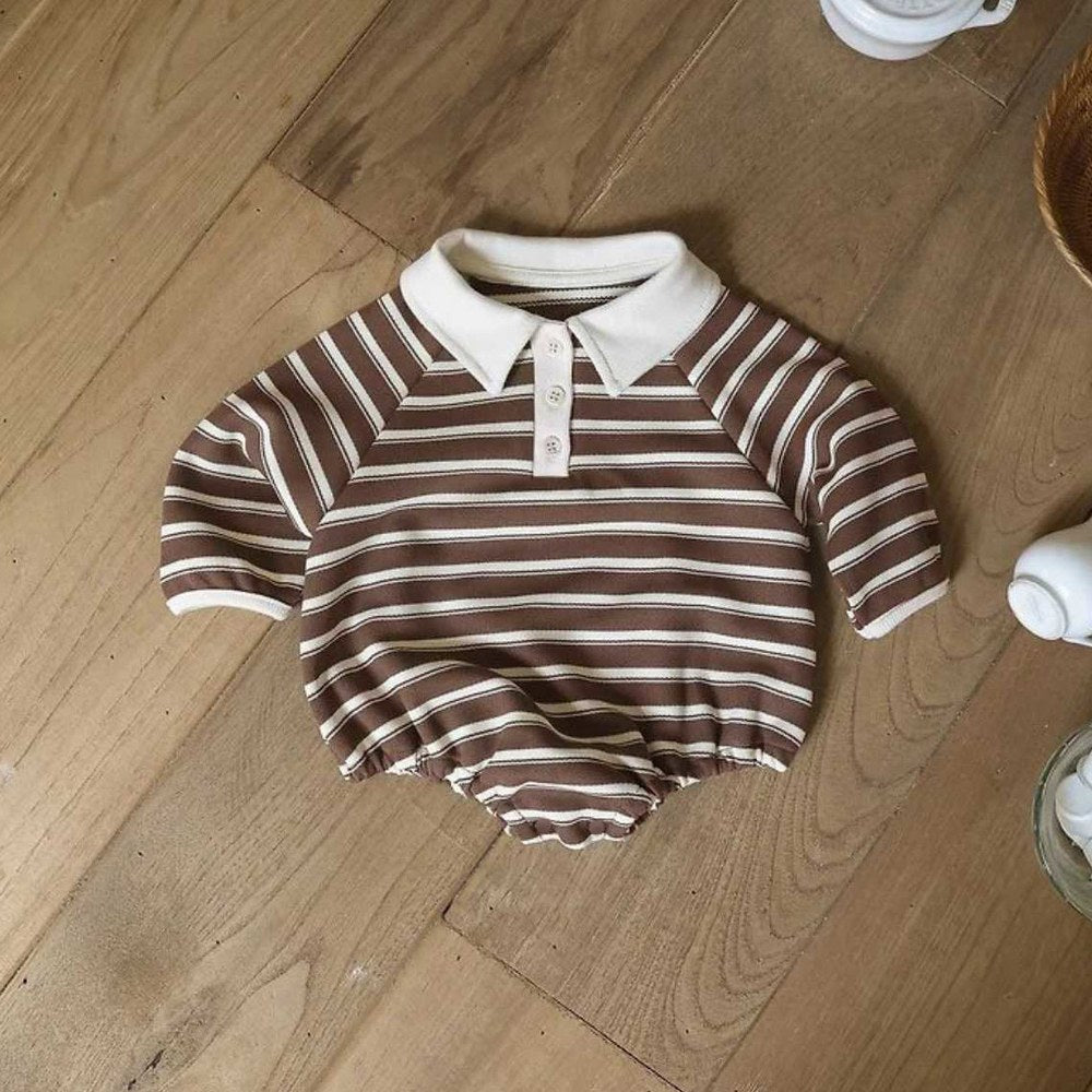 Baby Kids Long Sleeves Striped Onesies