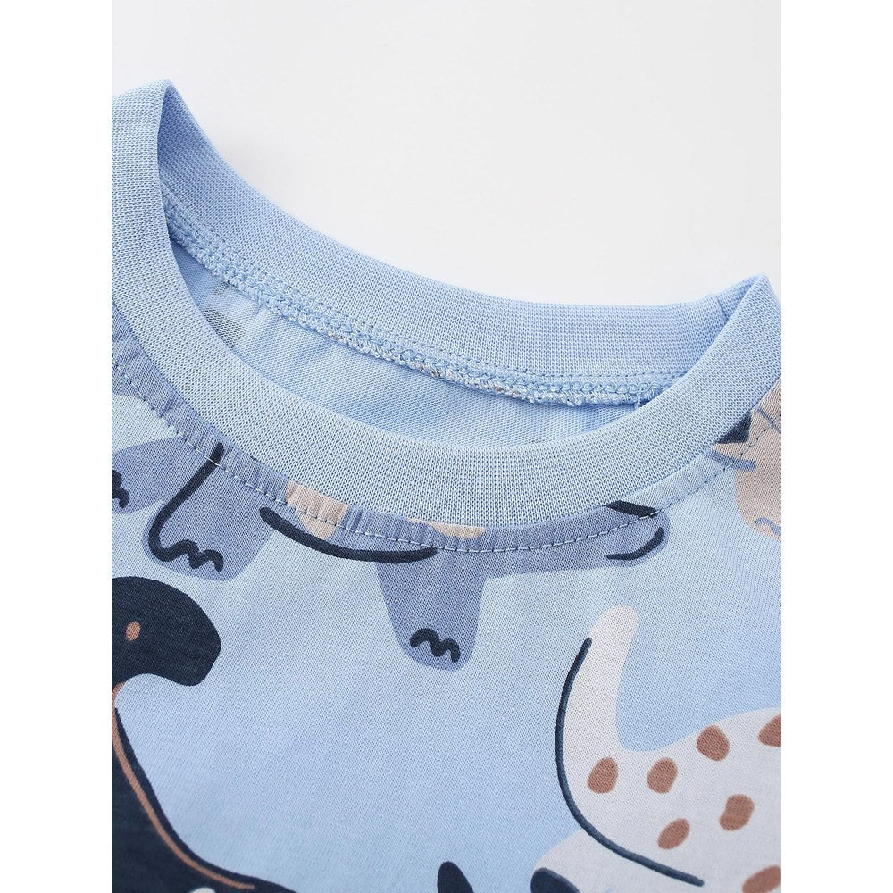 Baby Kids Boys Long Sleeves Dinosaurs Pattern Top