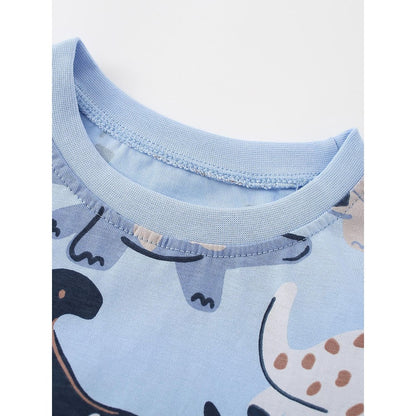 Baby Kids Boys Long Sleeves Dinosaurs Pattern Top