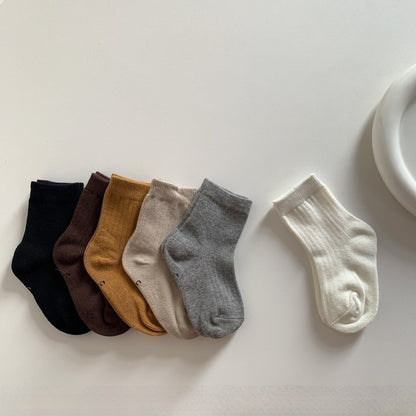 Baby Kids Plain Socks