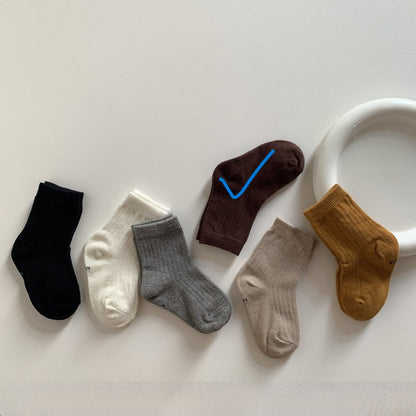 Baby Kids Plain Socks