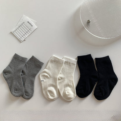 Baby Kids Plain Socks