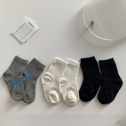 Baby Kids Plain Socks