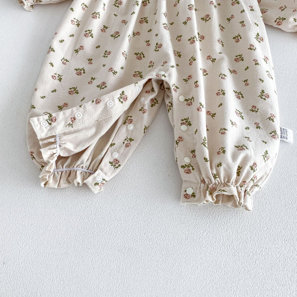 Baby Kids Long Sleeves Floral Rompers