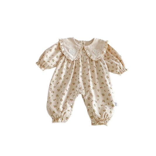 Baby Kids Long Sleeves Floral Rompers