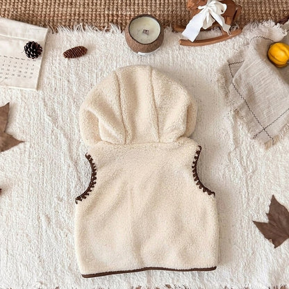 Baby Kids Fluffy Sleeveless Vest Coat