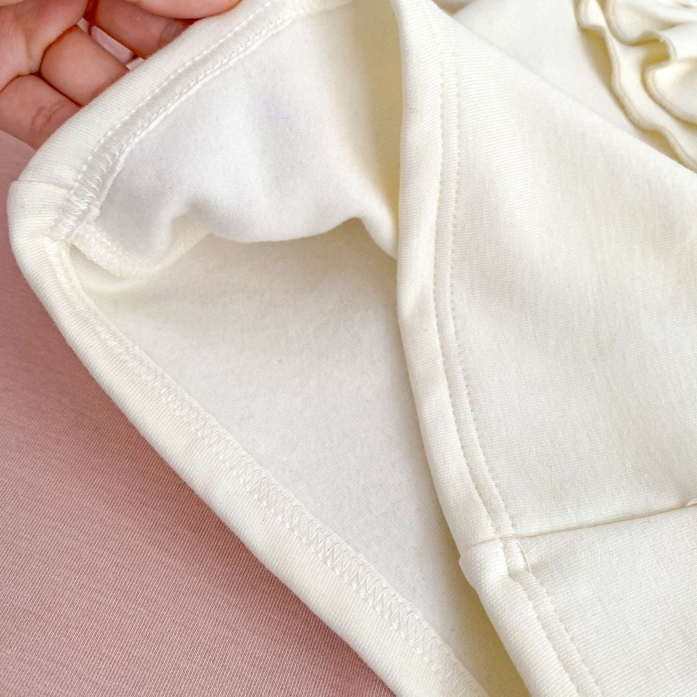 Baby Kids Girls Solid Color Ruffle Collar Long Sleeves Top