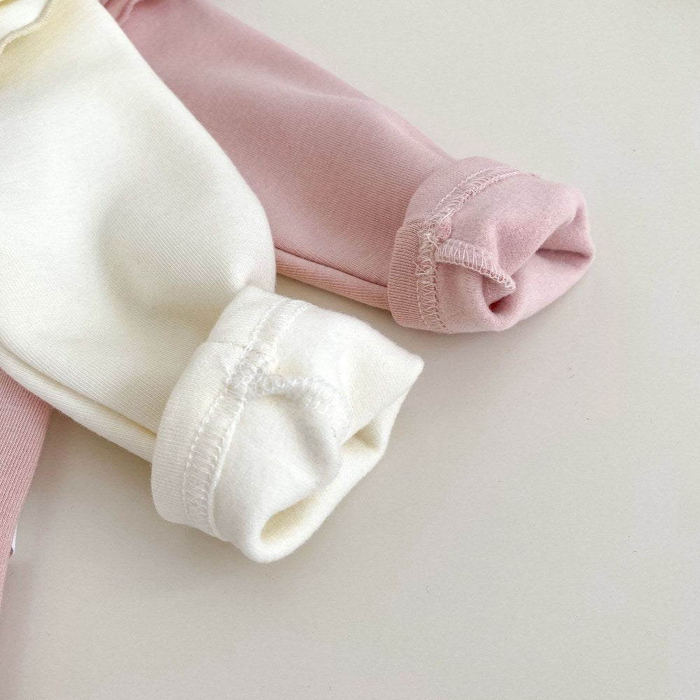 Baby Kids Girls Solid Color Ruffle Collar Long Sleeves Top