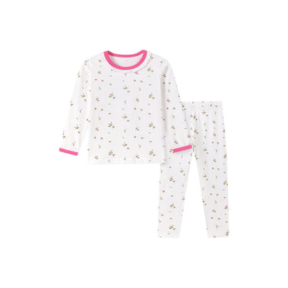 Baby Kids Girls Floral Pattern Long Sleeves Top and Pants 2-piece Clothing Set