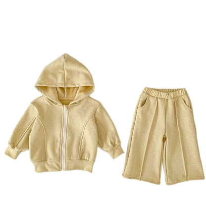 Baby Kids Girls Long Sleeves Sporty Coat and Pants 2-Piece Clothing Set