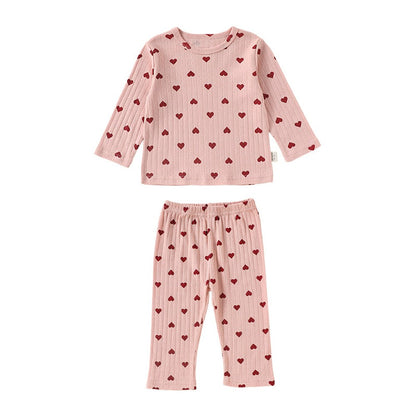 Baby Kids Long Sleeves Top and Pants 2-piece Pajamas Clothing Set