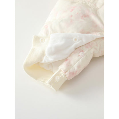 Baby Girls Floral Cotton-Padded Romper