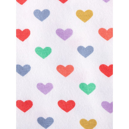 Baby Kids Girls Colorful Hearts Pattern Long Sleeves Top and Pants 2-piece Clothing Set