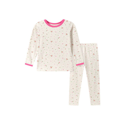 Baby Kids Girls Floral Pattern Long Sleeves Top and Pants 2-piece Clothing Set