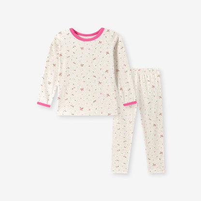 Baby Kids Girls Floral Pattern Long Sleeves Top and Pants 2-piece Clothing Set