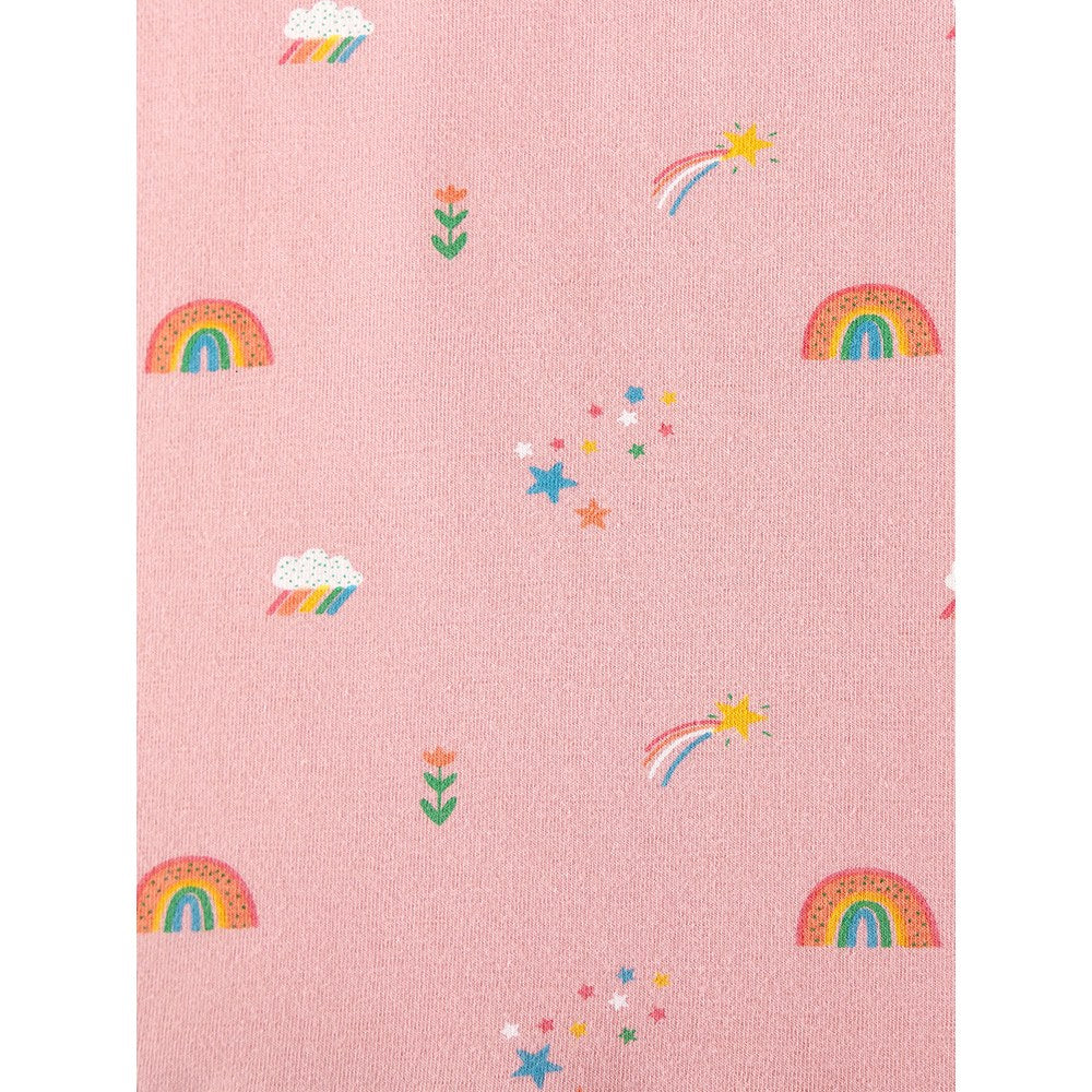 Baby Kids Girls Rainbow Pattern Long Sleeves Top and Pants 2-piece Clothing Set