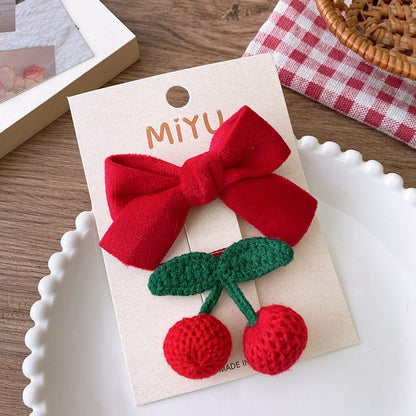 Cute Cloth Hair Clips for Girls 6 Pieces Set