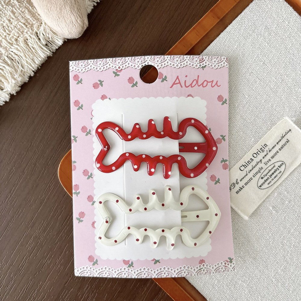 Cute Metal Hair Clips for Girls 4-Piece Set