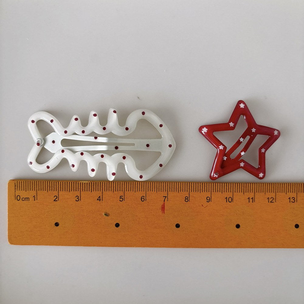 Cute Metal Hair Clips for Girls 4-Piece Set