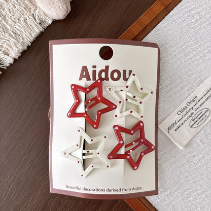 Cute Metal Hair Clips for Girls 4-Piece Set