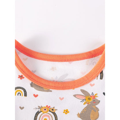 Baby Kids Girls Cartoon Pattern Long Sleeves Top and Pants 2-piece Clothing Set