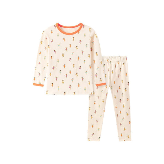 Baby Kids Girls Cartoon Pattern Long Sleeves Top and Pants 2-piece Clothing Set