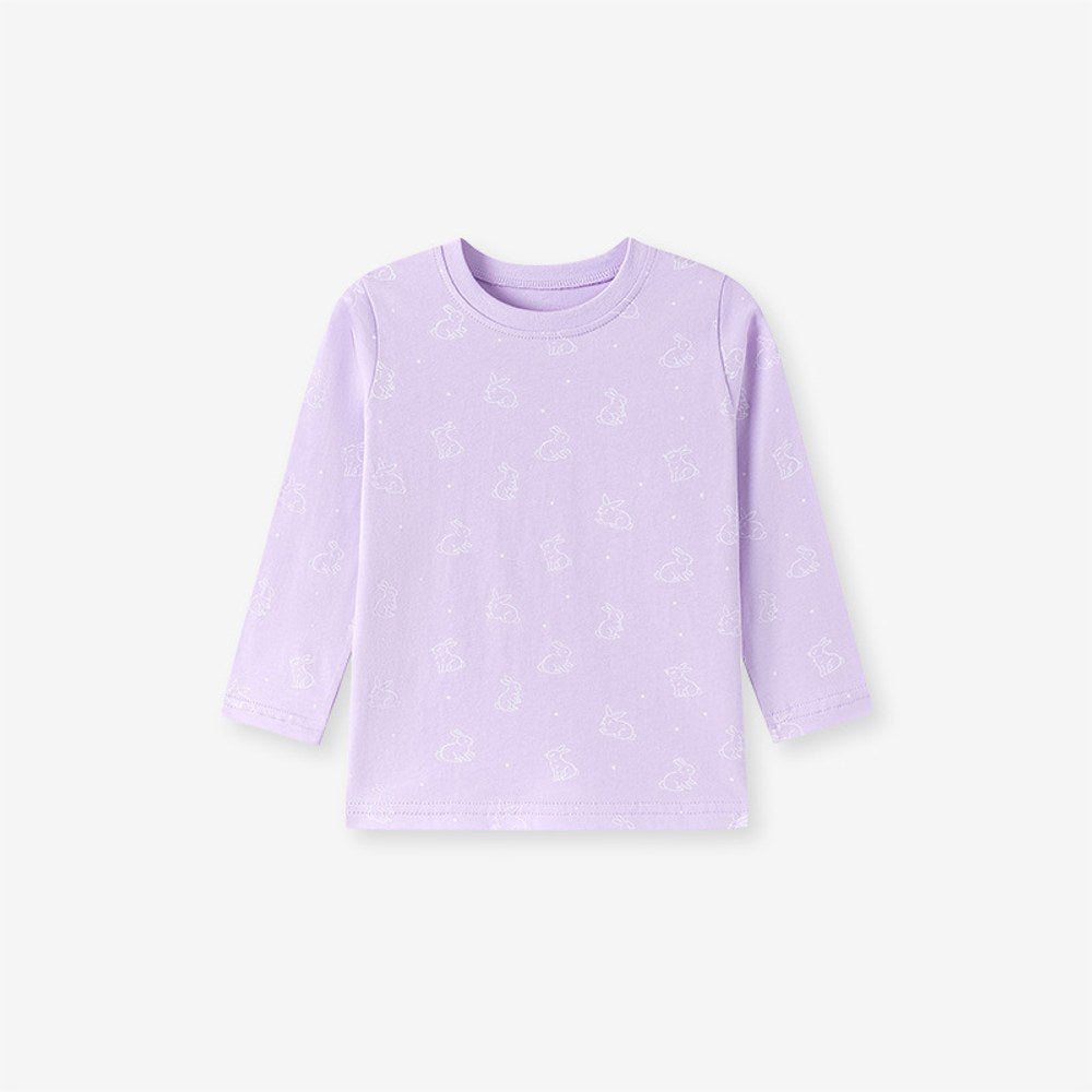 Baby Kids Girls Floral Pattern Long Sleeves Top