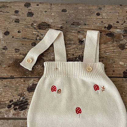 Baby Kids Long Sleeves Knitted Cardigan and Sleeveless Bodysuit 2-Piece Clothing Set
