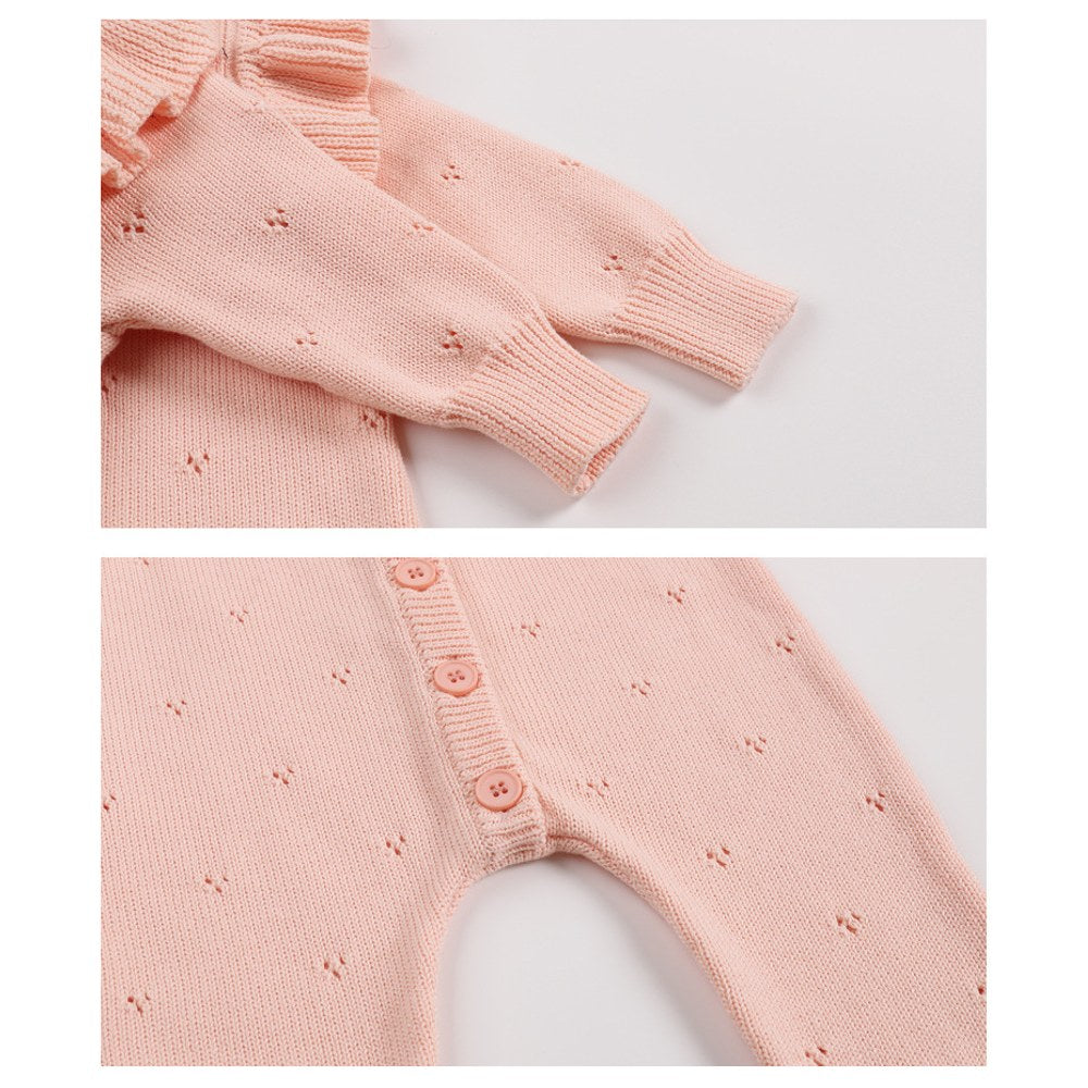 Baby Kids Long Sleeves Hollow-out Pattern Rompers