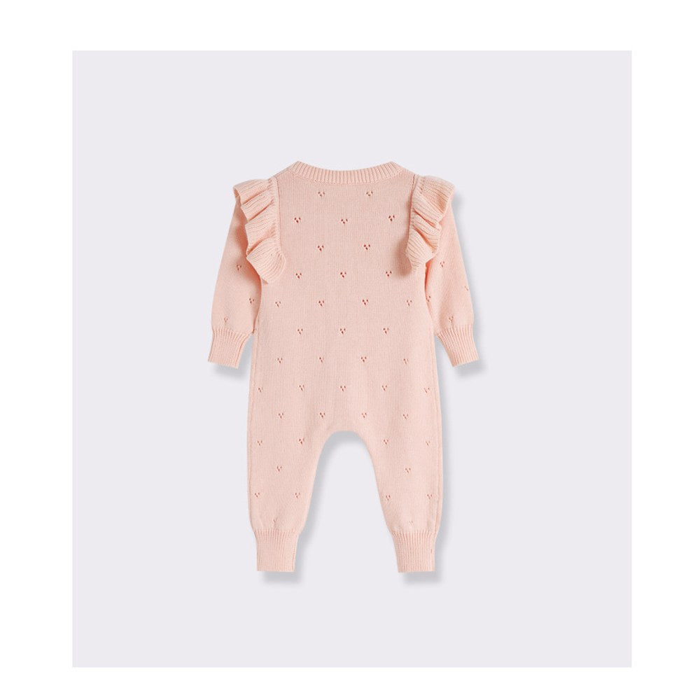 Baby Kids Long Sleeves Hollow-out Pattern Rompers