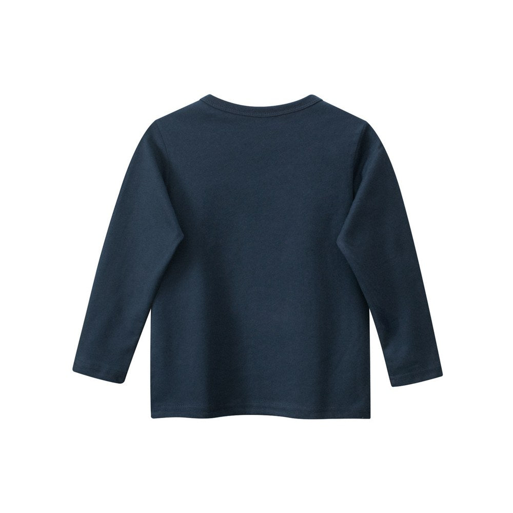 Baby Kids Boys Letters Print Long Sleeves Crew Neck Top