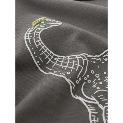 Baby Kids Boys Dinosaur Print Long Sleeves Crew Neck Top