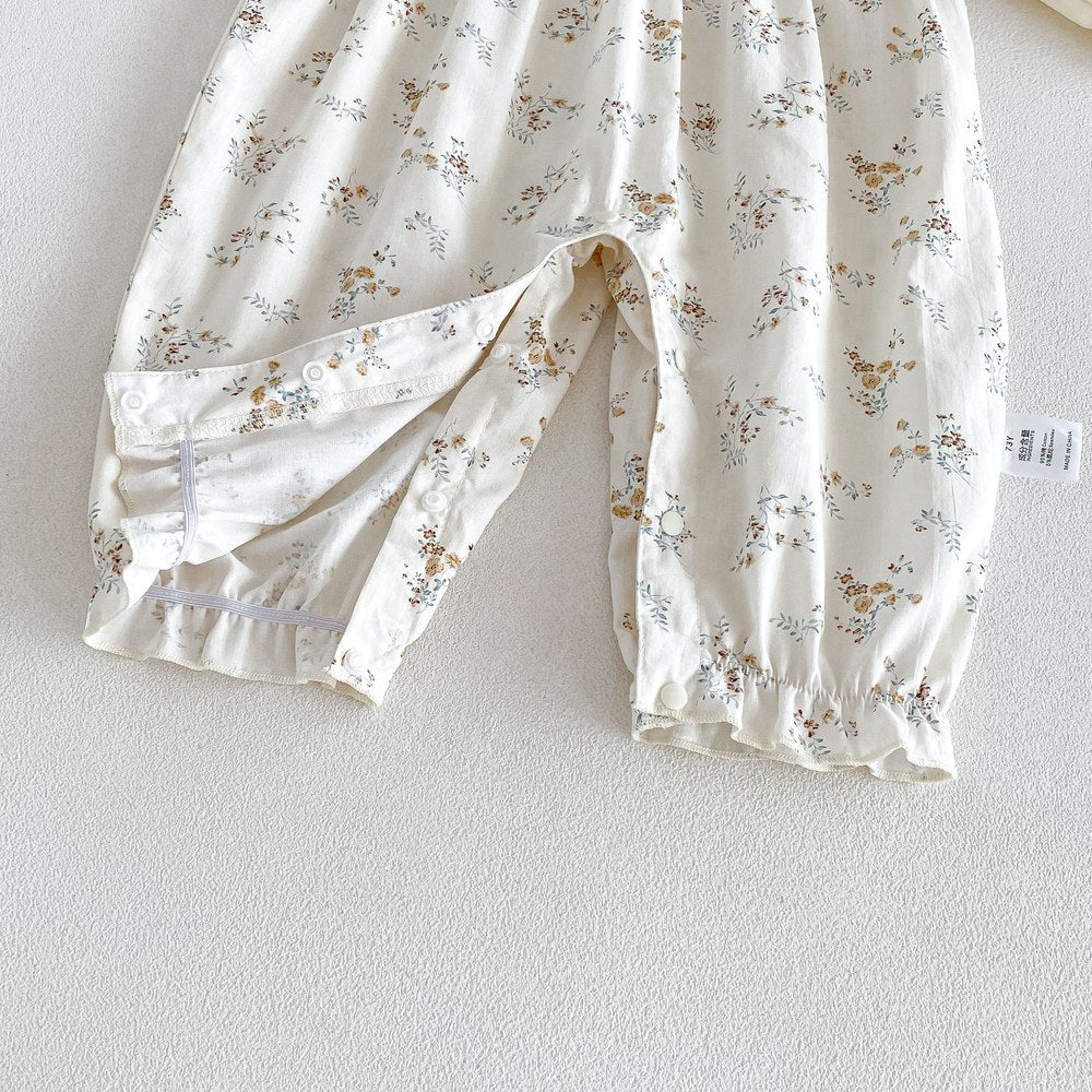 Baby Girls Floral Long Sleeves Romper