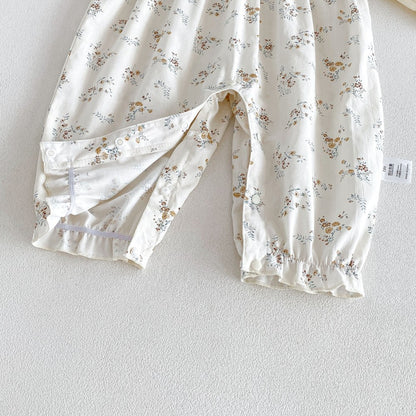 Baby Girls Floral Long Sleeves Romper