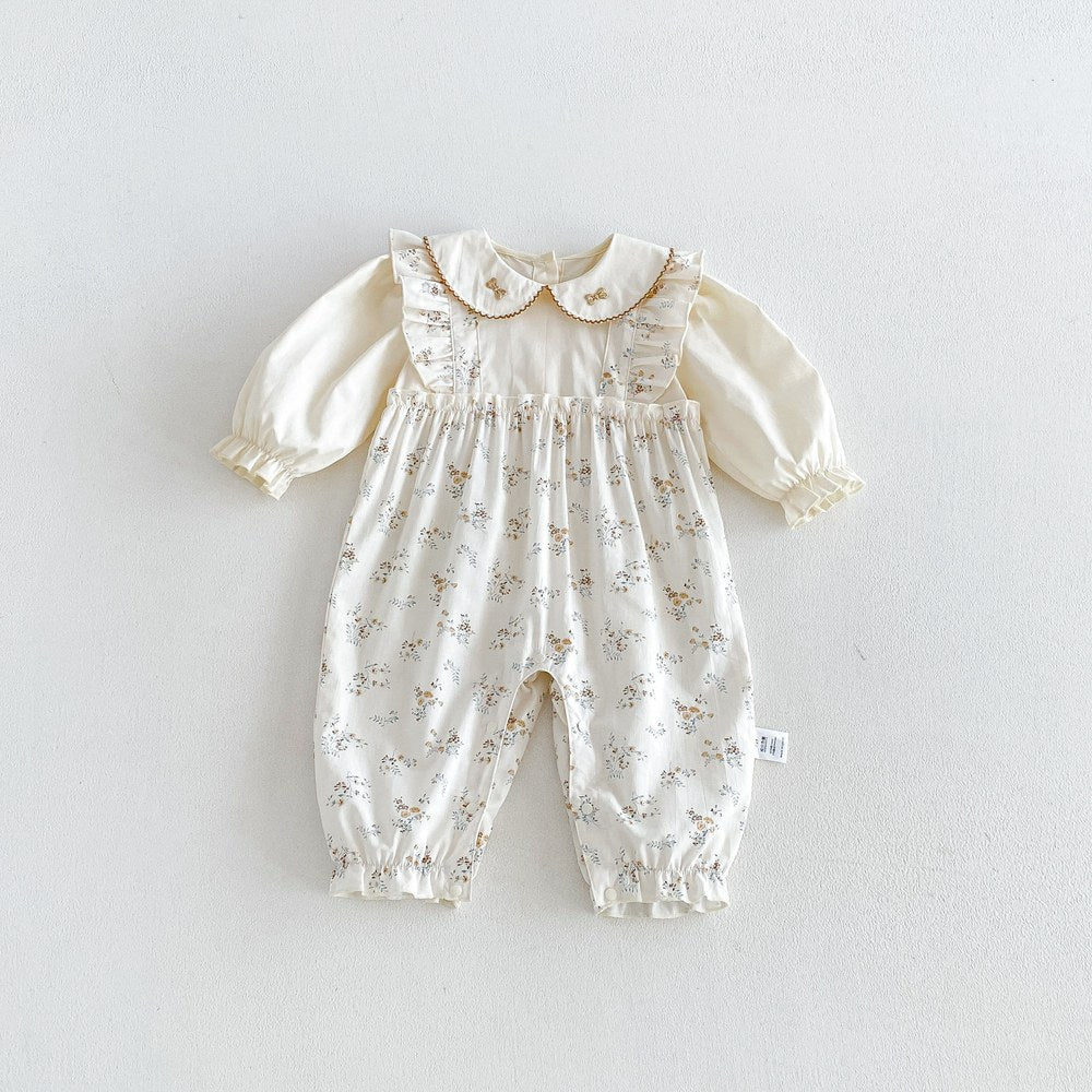 Baby Girls Floral Long Sleeves Romper