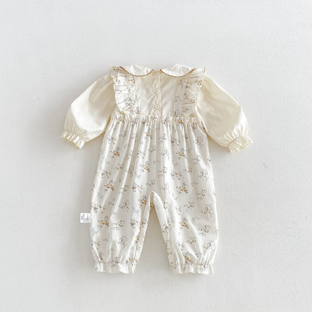 Baby Girls Floral Long Sleeves Romper