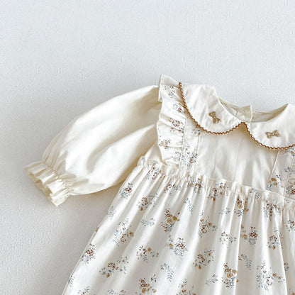 Baby Girls Floral Long Sleeves Romper