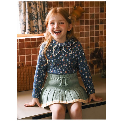 Baby Kids Girls Long Sleeves Floral Pattern Top