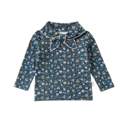 Baby Kids Girls Long Sleeves Floral Pattern Top